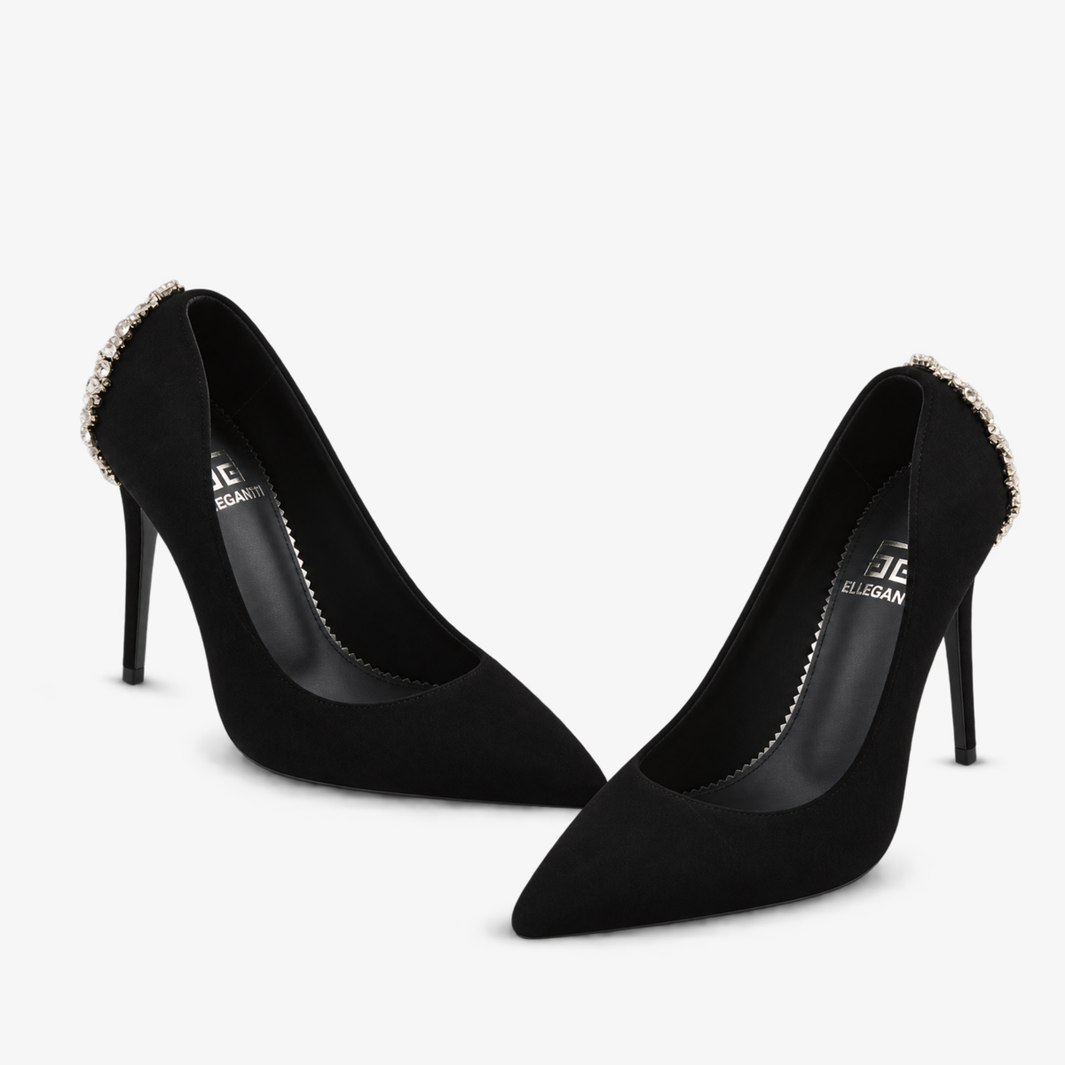 ETERNITY POINTED TOE BLACK SUEDE