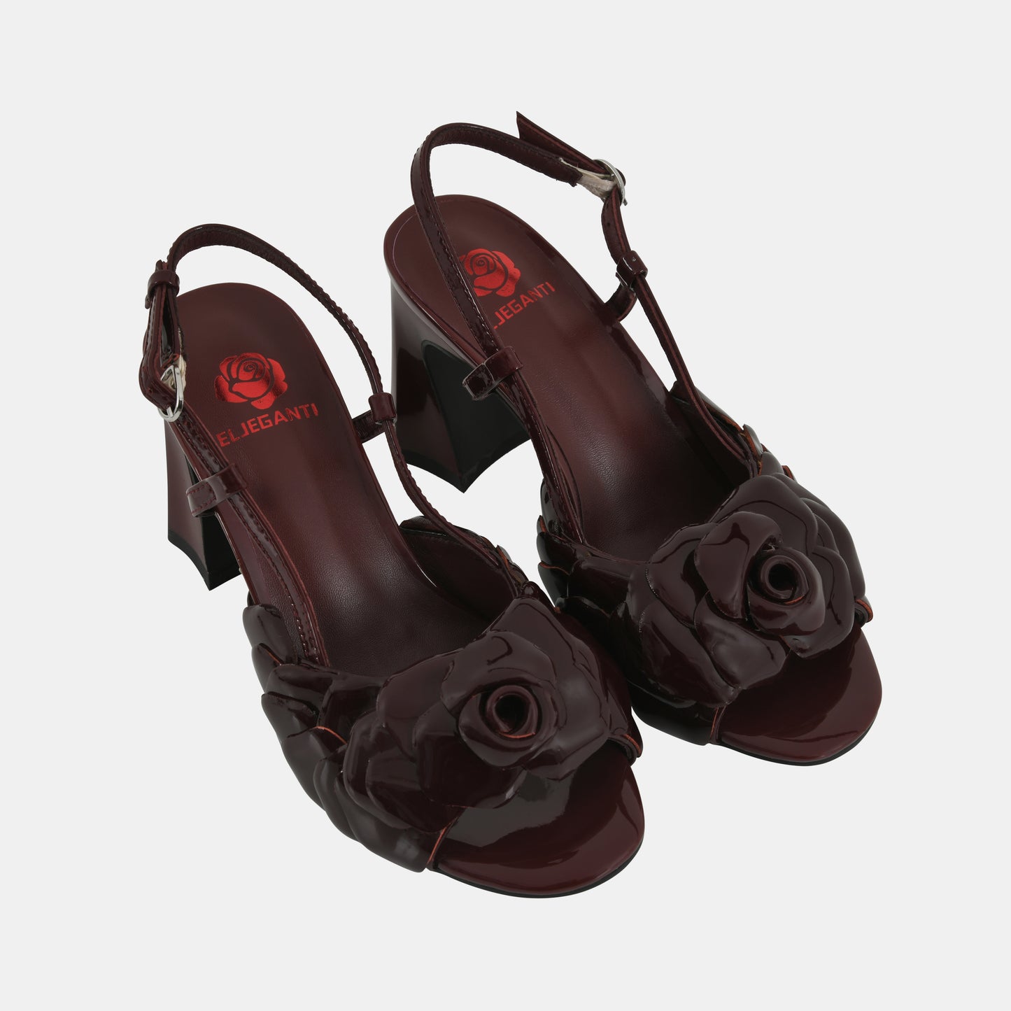 The Rosê Sandal 80 - Garnet