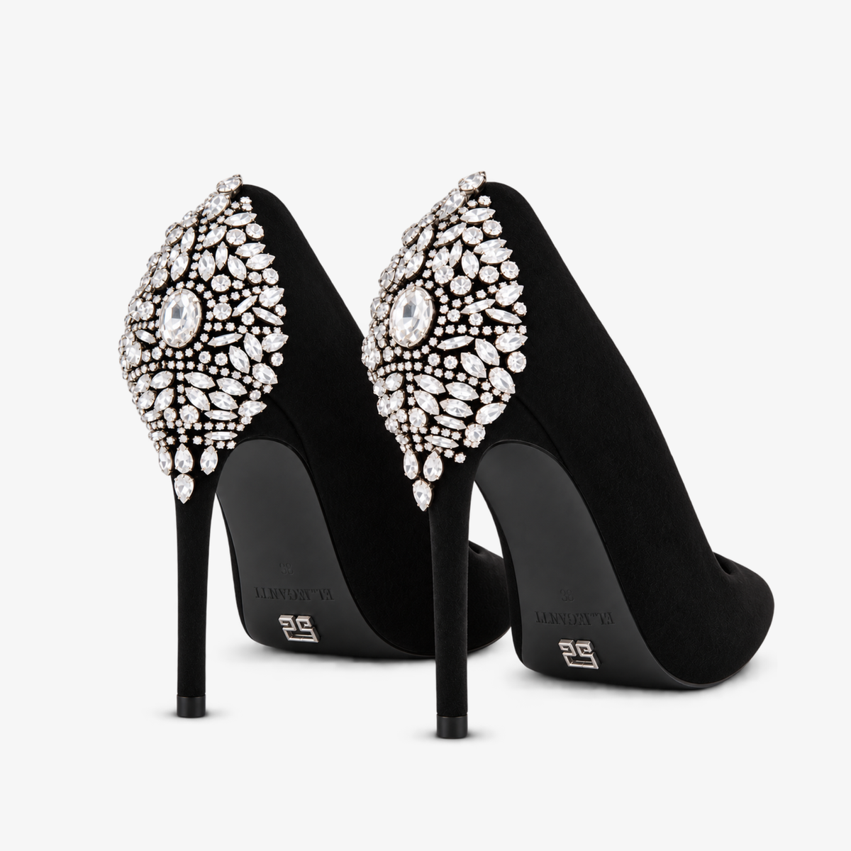 ETERNITY POINTED TOE BLACK SUEDE