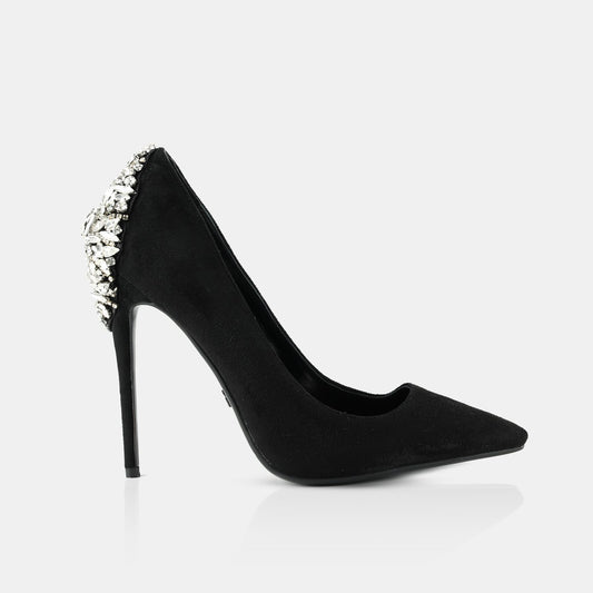 ETERNITY POINTED TOE BLACK SUEDE
